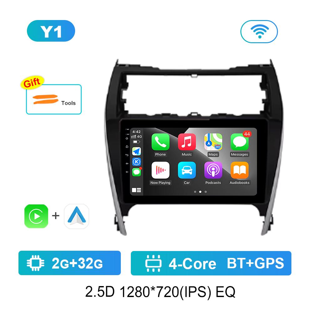 

для Toyota Camry 7 50 55 2012 - 2017 Автомобильный видео-мультимедийный проигрыватель GPS Navi Android-система 4G Carplay WiFi 2.5D-экран Bluetooth