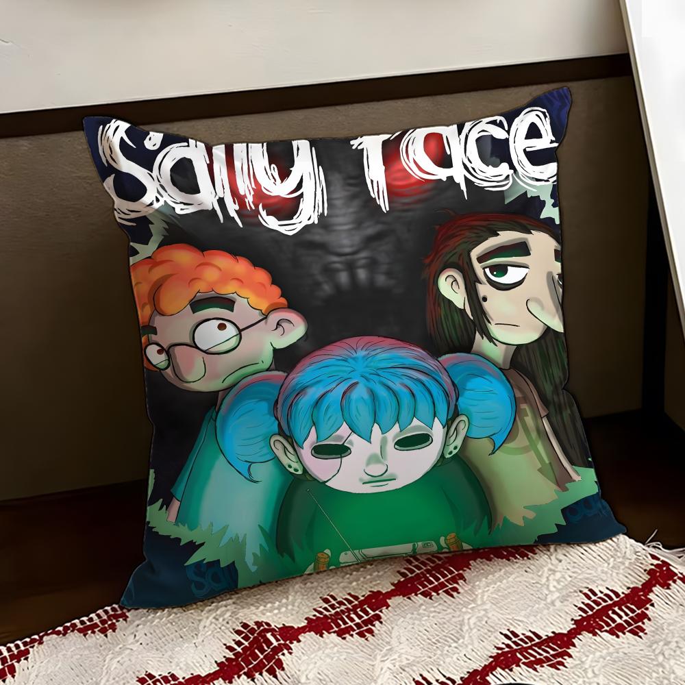 Band SSally FFace Cushion Cover Reversible Soft Durable Pillow Cover Home Car MultiScene Use for Daily Comfort