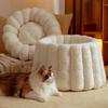 Cozy Winter Nest: Warming Bed for Cats & Small Dogs