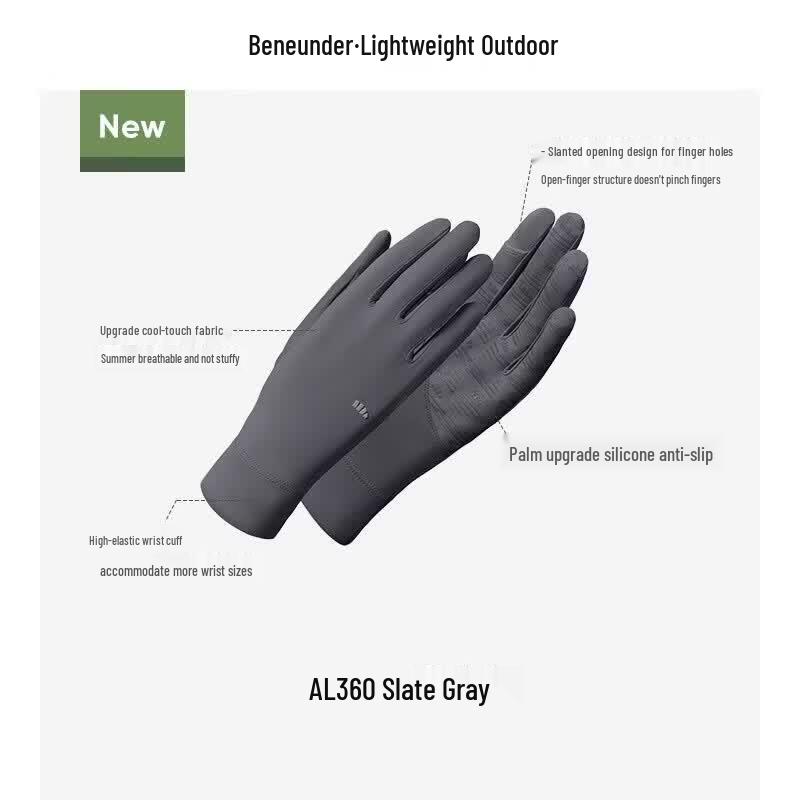 Beneunder Cooling Sun Protection Cycling Gloves