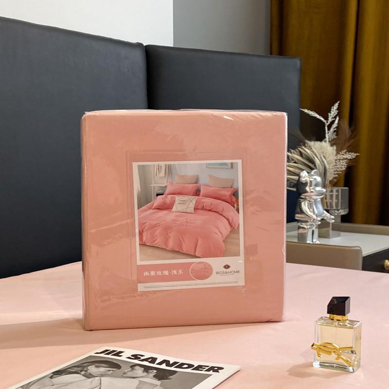 Luxury Soft Cotton Bedding Set With Embroidered Floral Design Brushed Finish Ruffled Hem Breathable Skin-Friendly All
