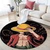 Monkey D Luffy,Round Area Rug,Carpet Rug for Living Room Bedroom Sofa Playroom Decor,Non-slip Floor Mat