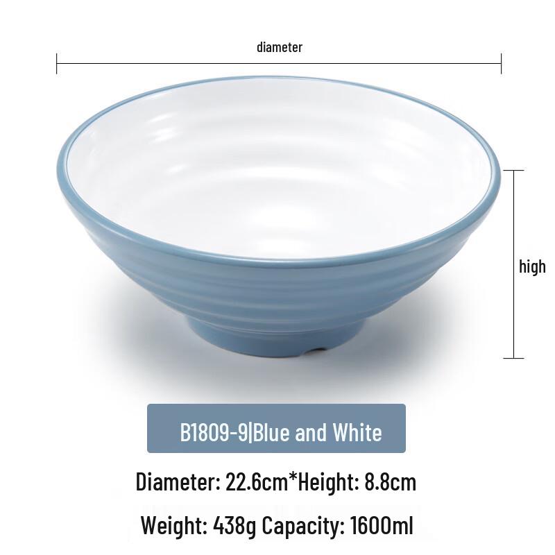 Chinese Style Melamine Soup Noodle Bowl