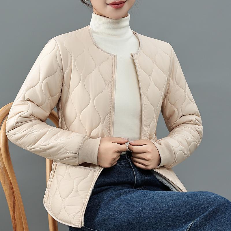 Lamb wool cotton-padded clothes women's short fashion velvet warm cotton-padded clothes high-end sense light casual cotton-padded jacket batch