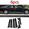 For Cadillac CT6 2016-2021 Glossy Black Pillar Posts Covers Window Door Trim 6PC
