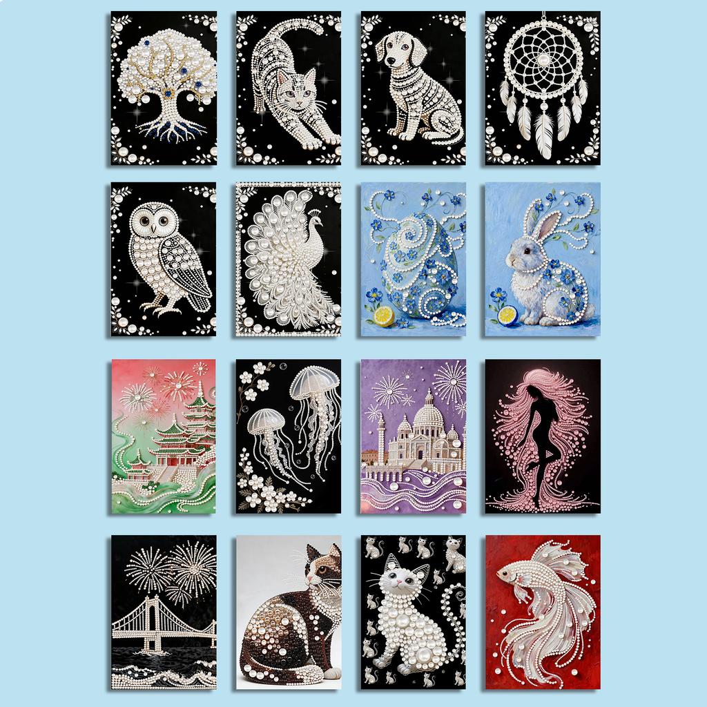 DIY Pearl Dot Painting 30x40cm Pearl Painting Art Kits No Frame for Adults Beginners Home Wall Decor