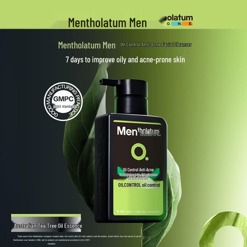 Mentholatum Herren Ölkontrolle Anti-Akne Gesichtsreiniger