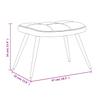 Pink Velvet Relaxing Armchair with Footstool
