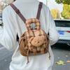 Niche Design Bag Women's High-value Bear Flip Backpack Casual and Light Travel Mini Backpack