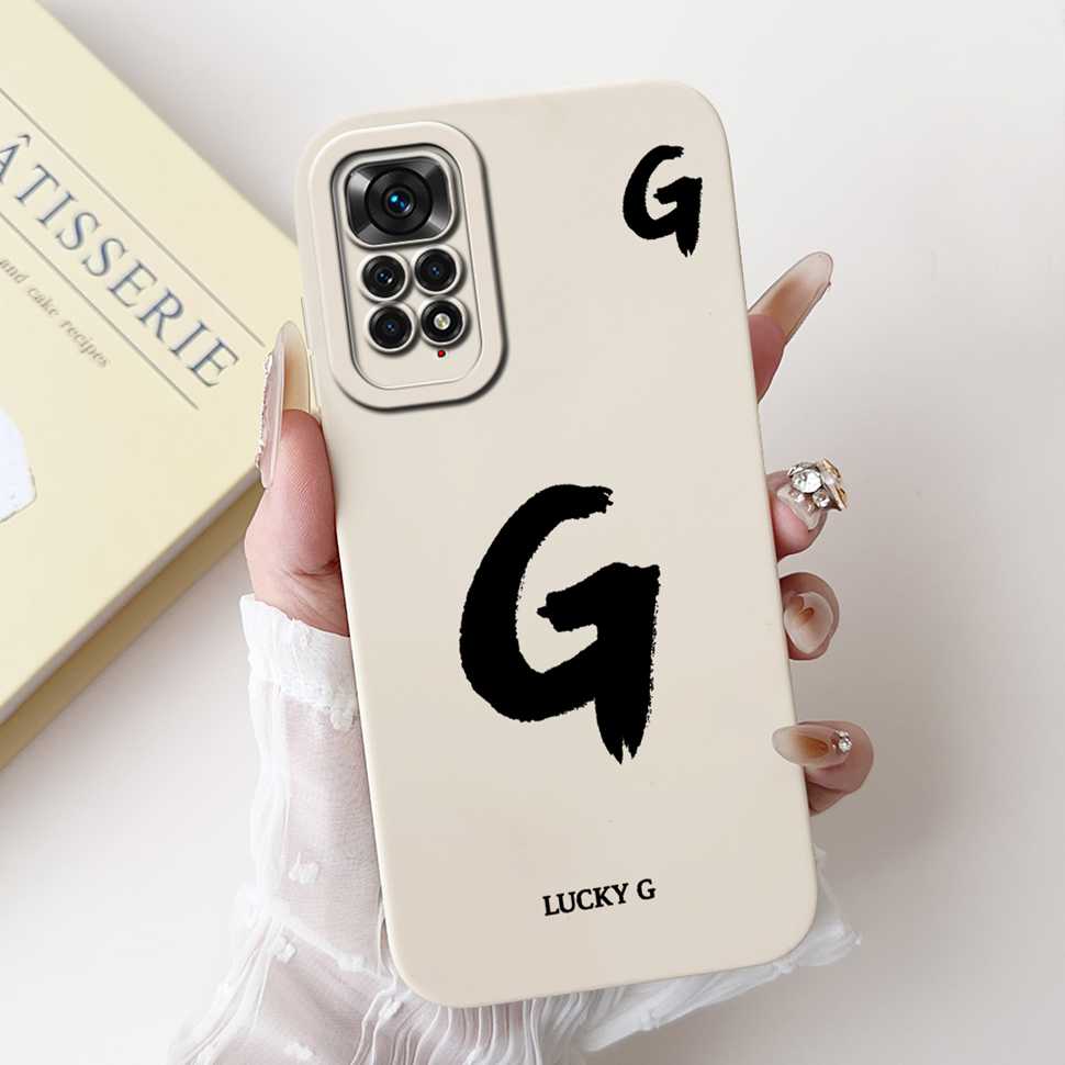 For Xiaomi Redmi Note 11 4G Case Cute Letters Soft Phone Cases For Redmi Note 11 S 11S Note11 4G Silicon Soft Cover 6.43"