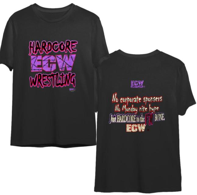 New rare original Ec hardcore wrestling tshirt S