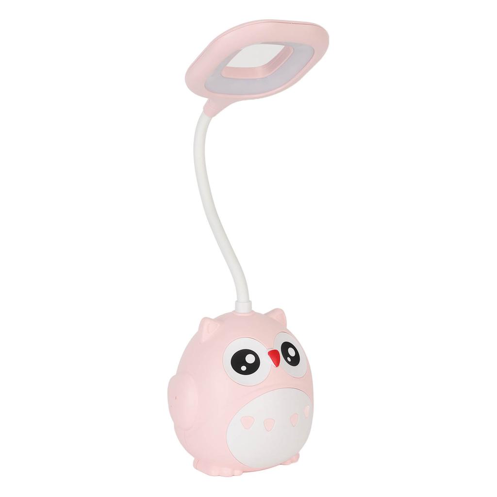 Table Lamp Pen Holder Small Eye Caring Desk USB Rechargeable LED Night Light Student Dorm Room Cartoon Owl Shape