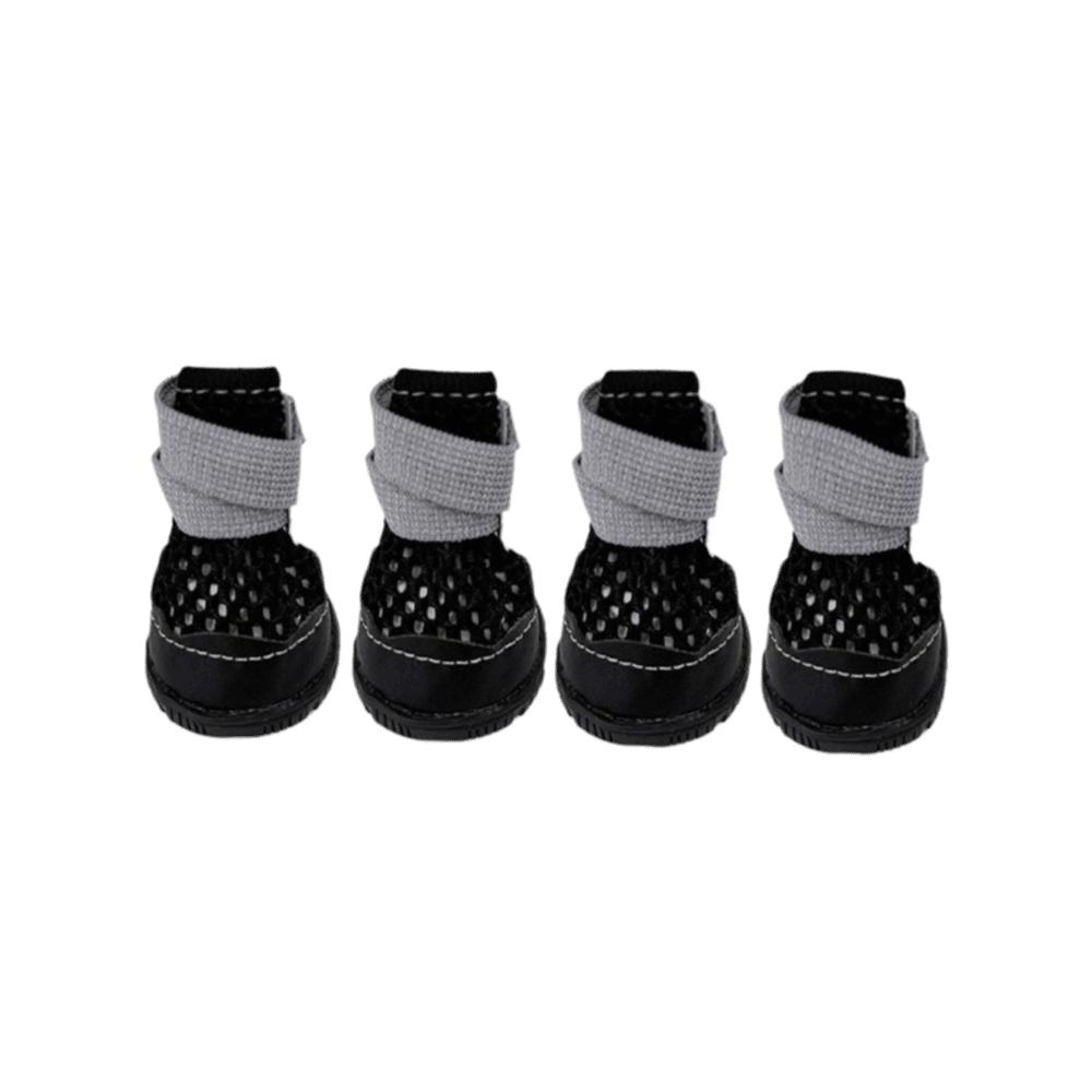 4pcs/set Breathable Anti-Slip Dog Boots Wear-Resistant Dog Paw Protectors  Night-time Walking