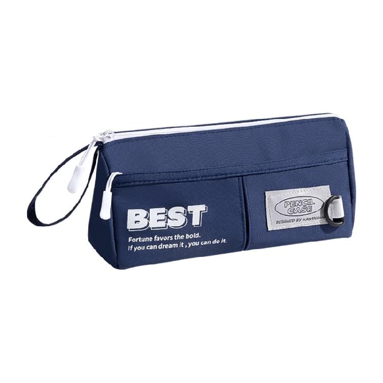 Pen Case Pencil Pouches Bag Simple Large Pencil Case Pen Organizers Bag Zippers Spacious Big Capacity Pencil Holder Box