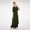Loriya Solid Color Dress Two-Piece Set - Middle East Edition 2023