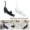 Stretching Kitten Funny Cat Ornaments Carved Kitten Statue Creative Miniature Figurines  Garden