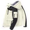 Winter Plus Velvet Thickened Couple Cotton Coat Windproof Waterproof Plus Fat Plus Size Warm Cold-proof Jacket