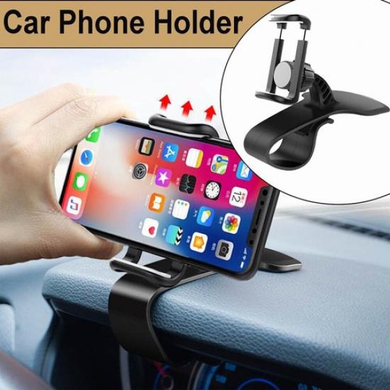 Black Dashboard Phone Holder HUD Mount Clip Car Accessories For Mobile Phone GPS
