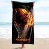 1PC Custom Name Basketball Hoop" Beach Towel Highly Absorbent And Sand-Resistant Towel for Swimming, Pool, Yoga, And Travel Lightweight