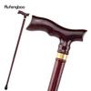 Red Wooden Single Joint Fashion Walking Stick Decorative Cospaly Party Walking Cane Halloween Mace Crutch  Wand Crosier 93cm