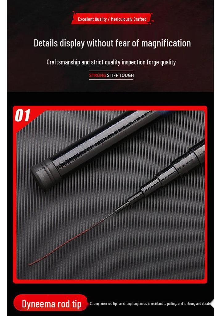 Ultra-Light, Ultra-Hard Short Stream Crucian Carp Fishing Rod Set
