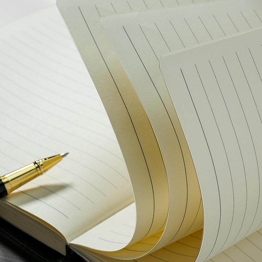 A4 Thickened Large Student Subject Notebook, Student Business Notepad, Diary, Meeting Excerpt Book, 100 Sheets 200 Pages