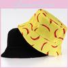 Chili Pepper Pattern Fishing Hat With Neck Protection For Trendy Outdoor Wear