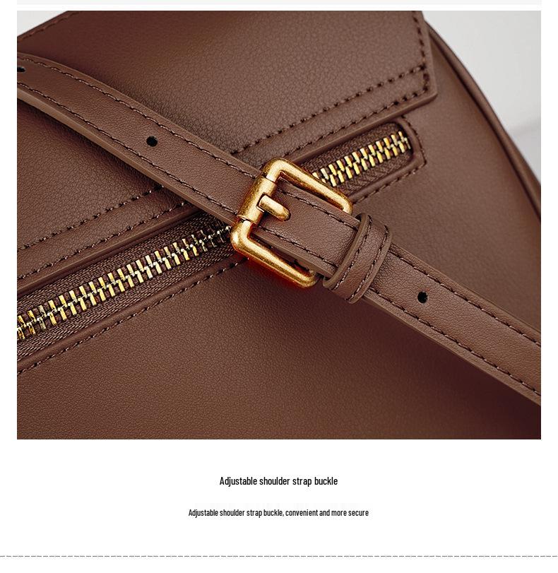 Damen Schulterhandtasche aus echtem Leder - High-End Pendler-Tote für 2025