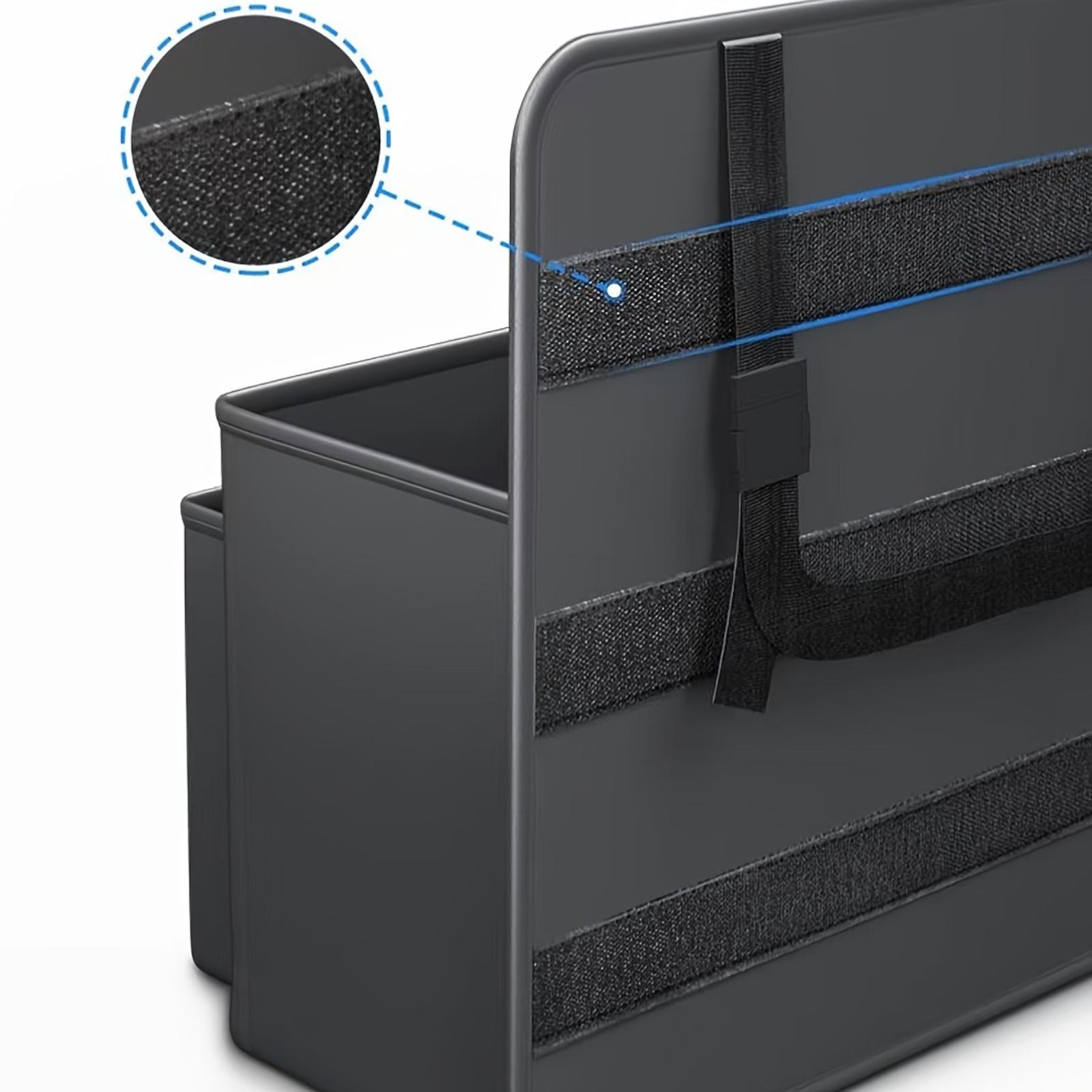 

Премиальный органайзер на спинку сиденья автомобиля из ПУ кожи - Складная сумка для хранения с несколькими отделениями для организации багажника автомобиля, Черный, Автомобильное хранение One Size чёрный