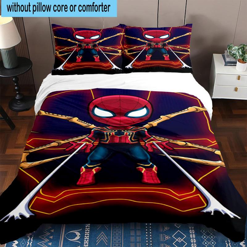 3pcs Spider 3pcs Bedding,Including 3pcs Duvet Cover And 2pcs Pillowcases Perfect for Christmas,Ideal for Bedroom, Dormitory