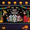 1 Piece, Mexican Day of the Dead Banner, Skull, Fun Pattern Mexican Holiday Party Decoration Banner