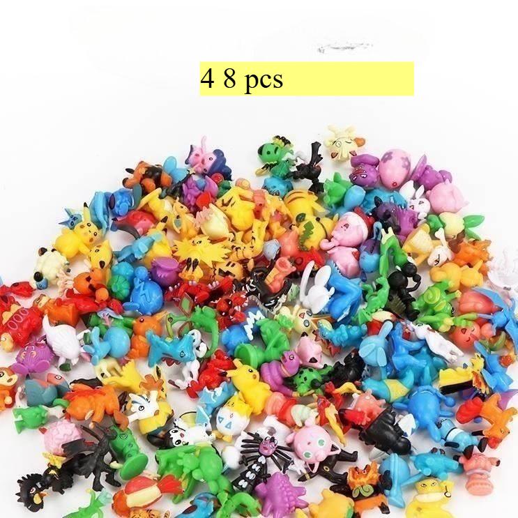 24-144 pièces Figurines d'Action Pikachu Pokémon Jouets 2-3cm Mini Figurines Modèle Jouet Pikachu Anime Poupée Enfant Cadeaux d'Anniversaire Noël
