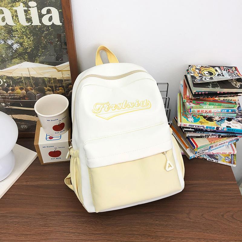

Летний рюкзак для студентов колледжа, Рюкзак большой вместимости для старшеклассников и учеников средней школы, Рюкзак высокой ценности для студенток Small(27*15*34cm) жёлтый