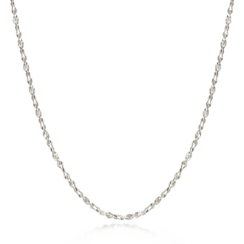 PAIGEFLYNN JEWELRY [925 Silver] Fine Knit Chain Necklace