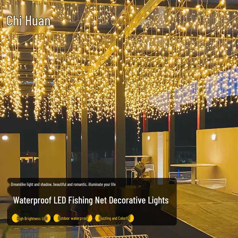 Chi Huan LED Waterfall Icicle String Lights