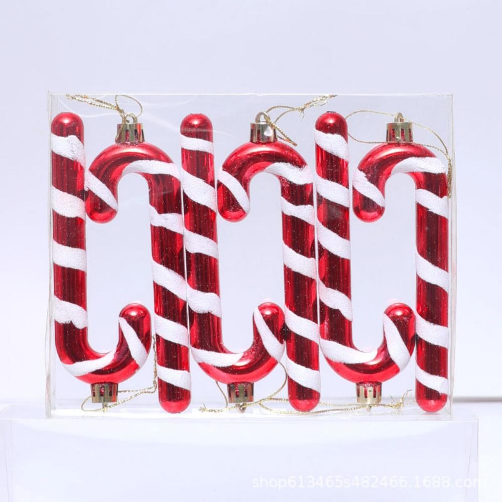 Lollipop Ornament Easy To Hang Christmas Ball Ornaments Holiday Hanging Decor Unique Candy Cane Pendant For New Year Celebration