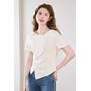 Betu Women's Beaded Hollow Short Sleeve T-shirt