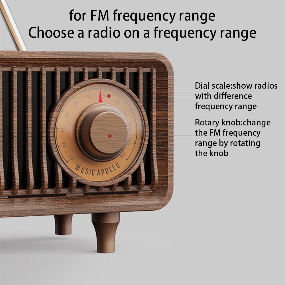 

B9 Retro Bluetooth-compatible Speaker TF Card FM Radio Better Stereo Bass Sound Portable Wireless Speaker for Home Office Travel A