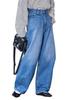 Cohen Curved Denim Pants, Size 76406470310, 7530 COBALT (75), Small
