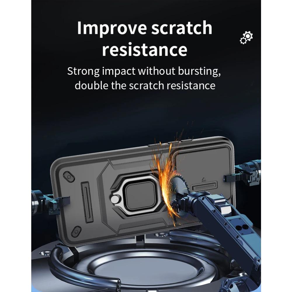 Military Armor Holder Protective Case for Xiaomi 14 13T Redmi Note 13 K60 Poco F5 X6 13C C65 Pro Phone Case Ring Stand Hard Back Protection Cover