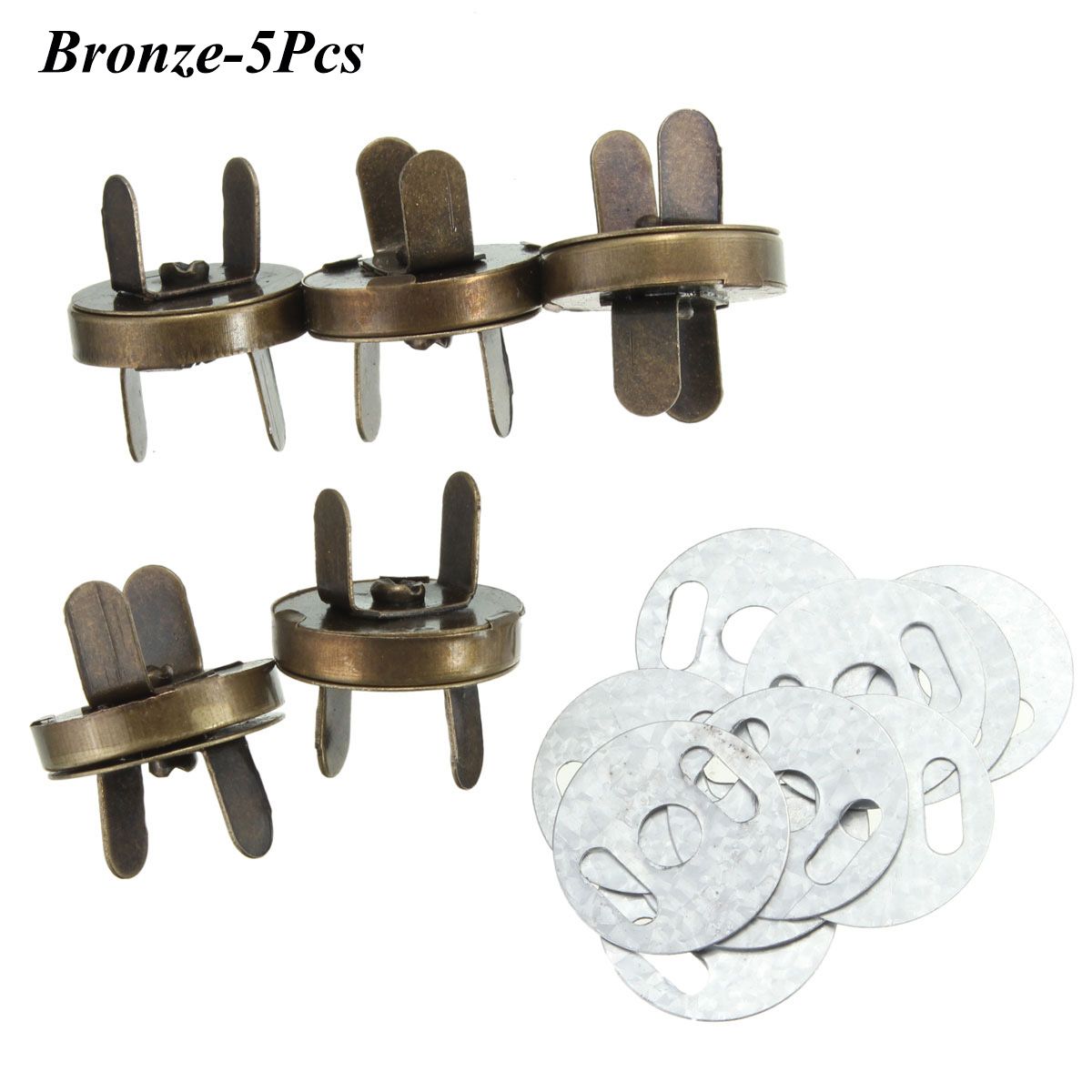 

Запасная пряжка Пряжка-зажим Застежка для багажа Детали для сумки Пряжка для кошелька Аксессуары для сумки Магнитные кнопки бронзовый