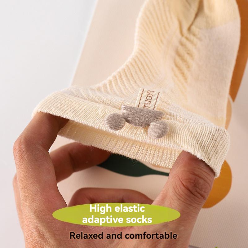 4 Paar Neugeborenen Socken Baby Sommer Dünn Niedlich Niedlich Mittelhohe Kurze Socken Mode Neu Baby Nahtlos Atmungsaktiv Mittelhohe Socken