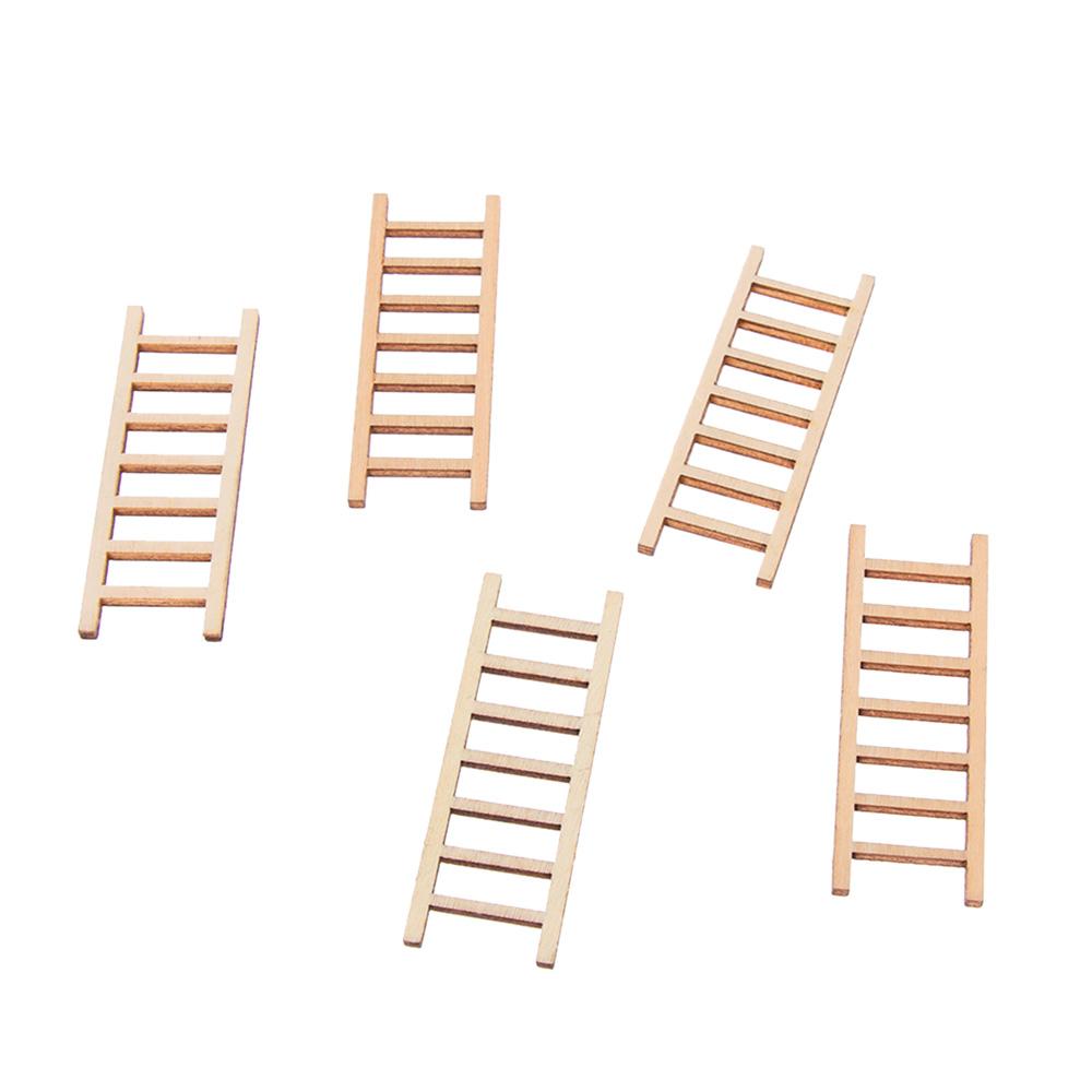 Supplies Miniature Micro Landscape Miniature Wooden Ladder Home Decoration Garden Ornament