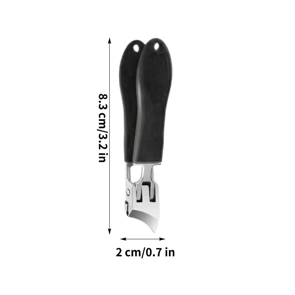 Nail Clippers Slant Edge Nail Clipper Wide Opening Stainless Steel Ingrown Toenail Tools Eagle Beak Oblique Toe Nail Trimmers чёрный
