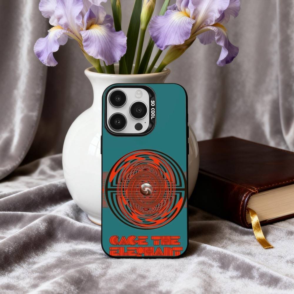 Pop-rock C-Cage the E-Elephan Phone Case For iPhone17,16,15,14,13,12,11 Plus,Pro Max Black Candy Silver Phone Case
