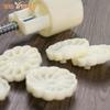 6 piezas/set Molde para Pastel de Luna con Forma de Flor 50g DIY Presión Manual Fondant Molde para Pastel de Luna Plástico Prensa Cortador de Galletas Herramienta para Hornear