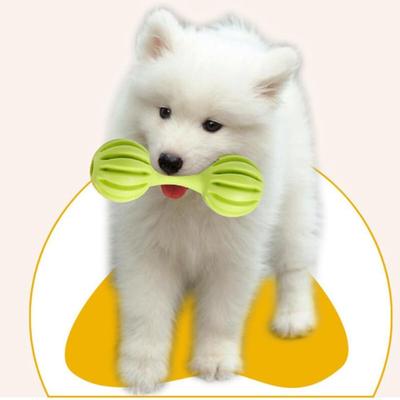 1pc Dog Rubber Dumble Toy with Bell Is Fun, Interactive, Amazing, Provide a Sense, Healthy Exercise,Training, Stimulation, Chew