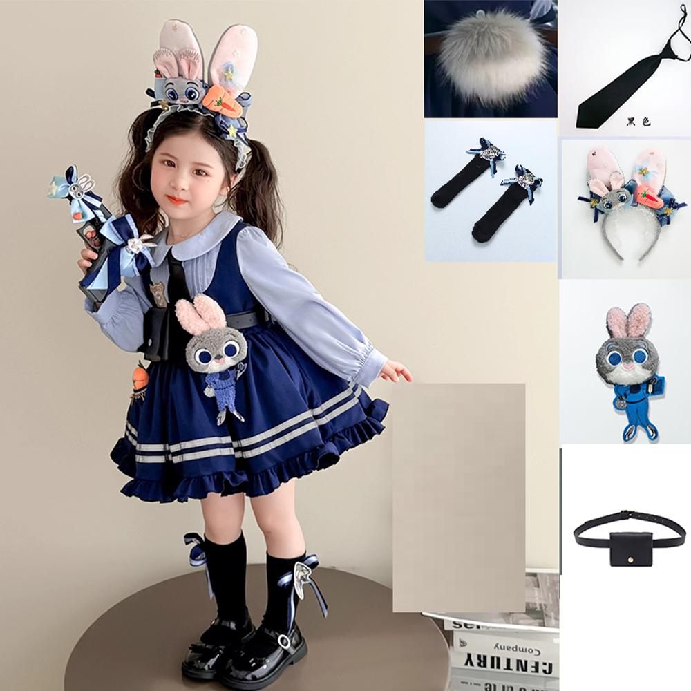 

Осінній Костюм для Косплею Зоотрополіс Джуді Кролик Поліцейський Dr Дитячий Осінній Лоліта Косплей Костюм Принц Спідниця Дитячий Одяг 120for 110-120CM