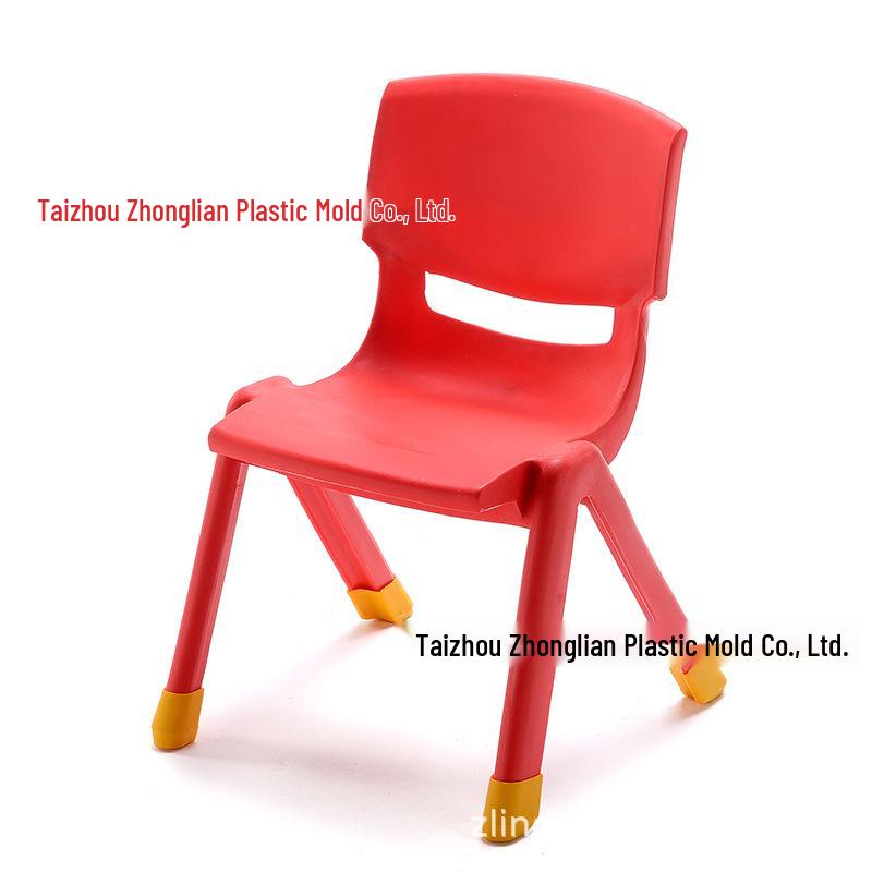 Child's Anti-Slip Backrest Dining Chair - Thickened Household Plastic for Toddlers & Kindergarten