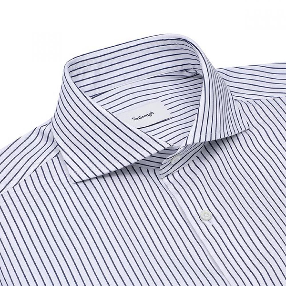 Vanbrough Twill Stripe Straight Wide Collar Slim Shirt  Bossl1151 Ny 